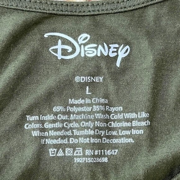 Disney The Lion King Green Tank Top Juniors Large Front Graphic Lace-Up Side NEW - Picture 4 of 7